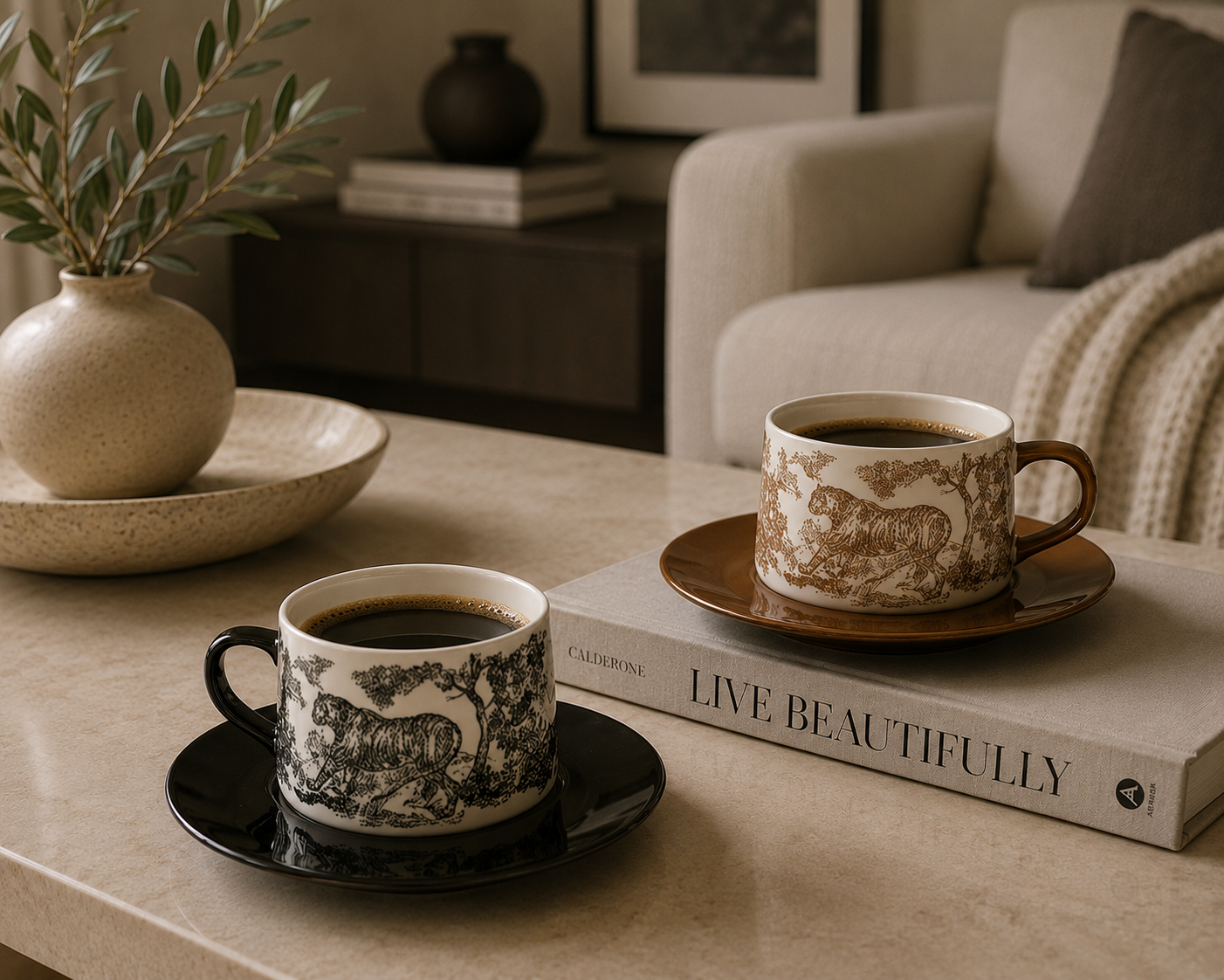 Toile De Joy Ceramic Mug