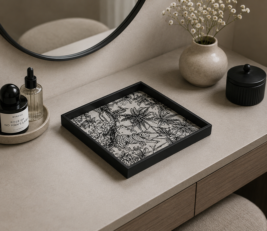 Toile De Jouy Square Tray