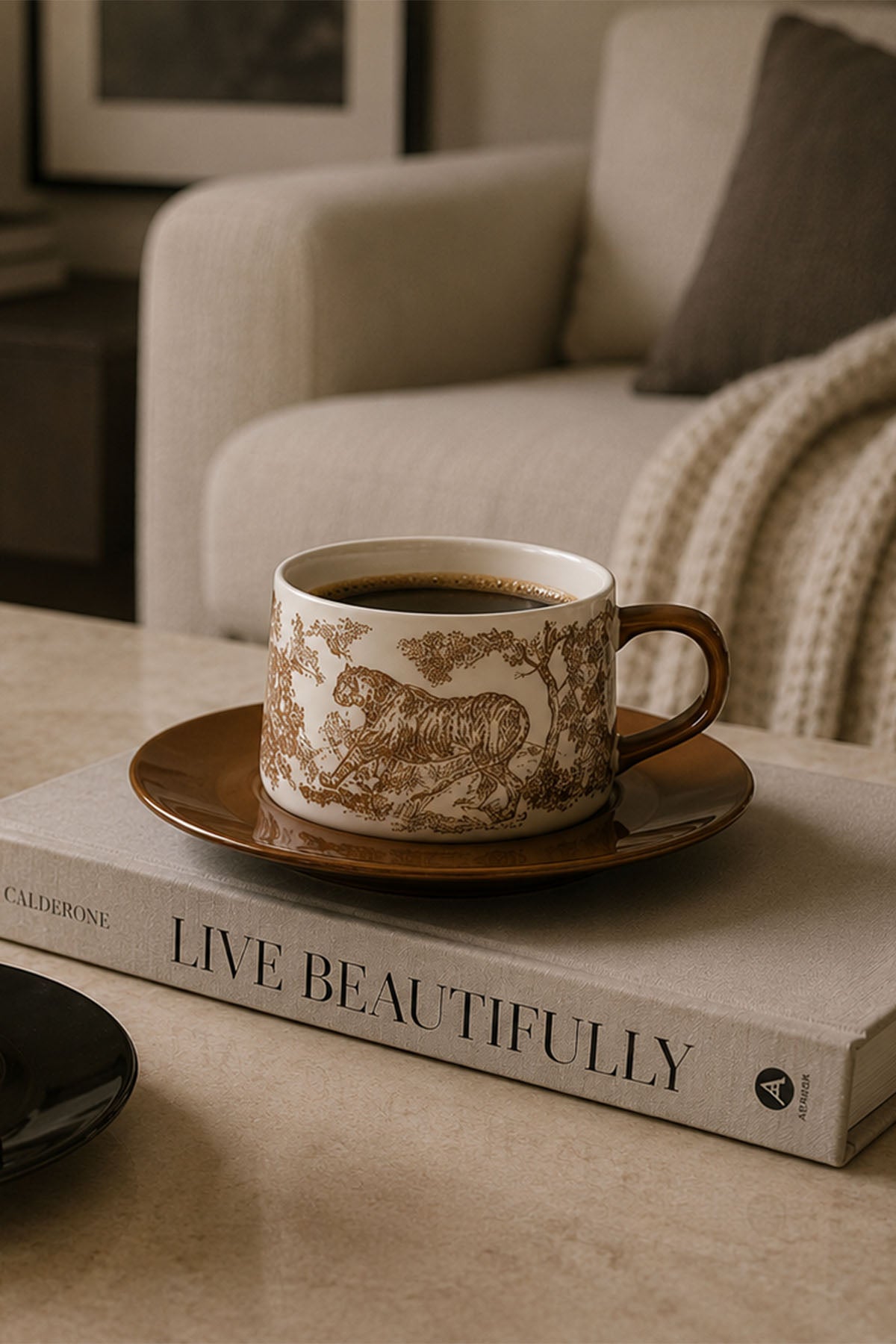 Toile De Jouy Ceramic Mug